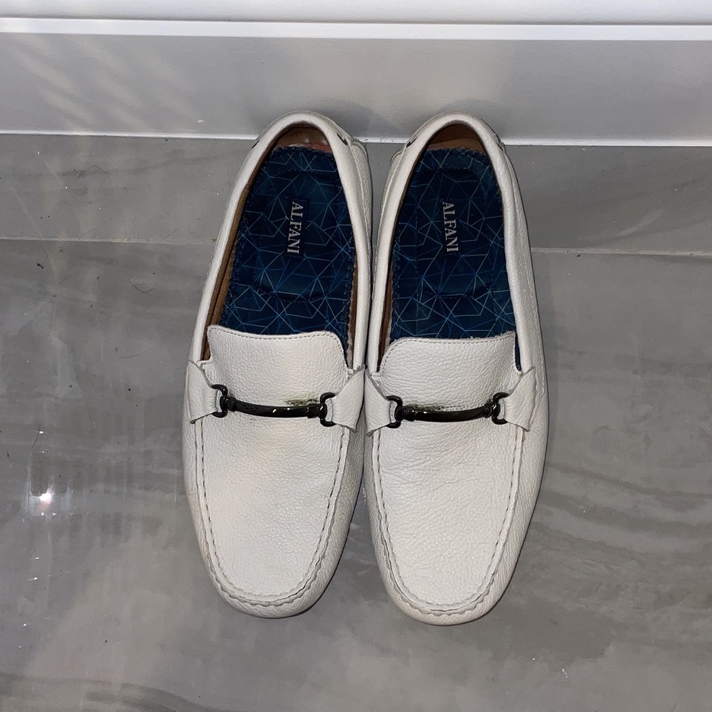 White Alfani Loafers